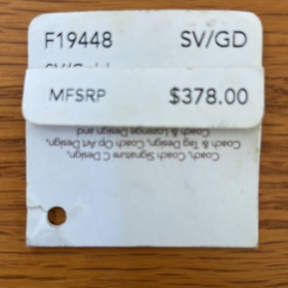 COACH F19448 GOLD SOHO TEXTURED SIGNATURE EMBOSSED LEATHER CARRYALL BAG - Picture 12 of 13